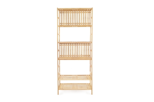 FC Akira Shelves Walnut Shoe Rack Jn C