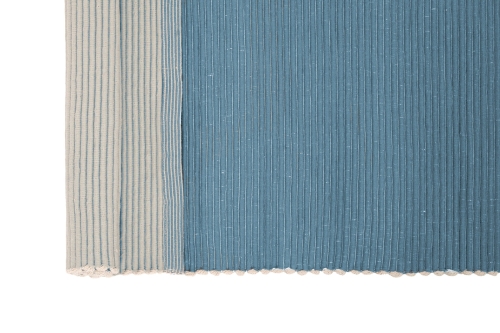 FC Large Hapur Cotton Ribbed Rug Nordic Blue