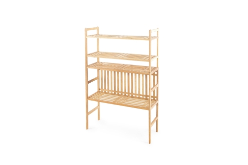 FC Akira Shelves Walnut Shoe Rack Xbhc