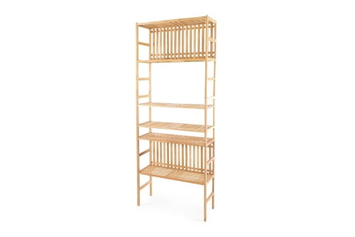 FC Akira Shelves Walnut Shoe Rack Fsxu Km