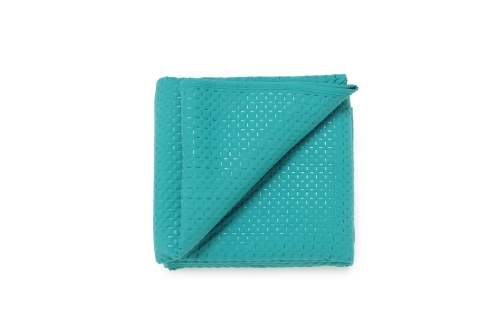 FC Quilted Dimple Squares Bedspread Teal