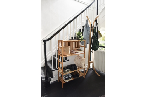 FC Bamboo Coat Stand Akira Shelves Georgian Park LS Smtb Hf