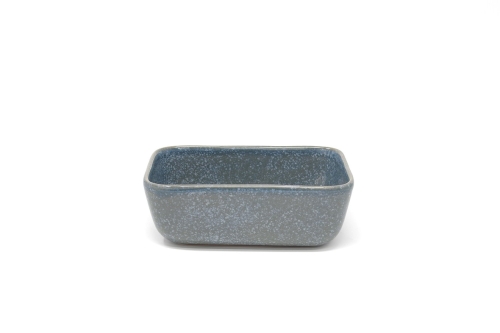Reactive Glaze Deep Dish Nordic Blue