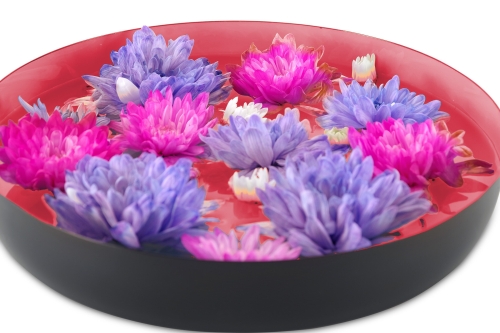 FC Enamel Flower Bowl Sunset Pink