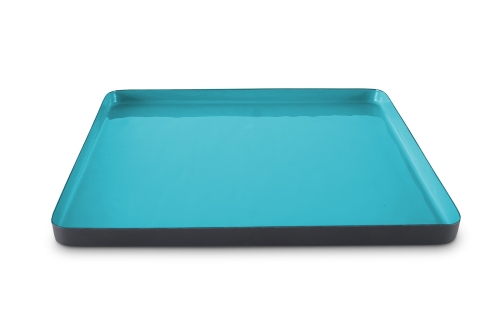 FC Enamel Square Tray Pacific Blue