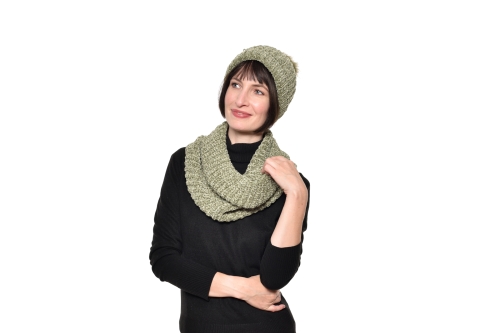 FC Bobble Hat Olive Green