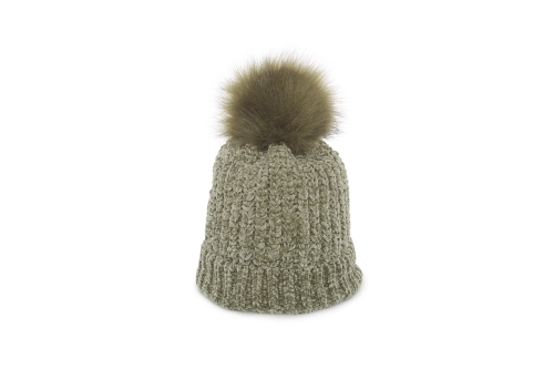 FC Bobble Hat Olive Green