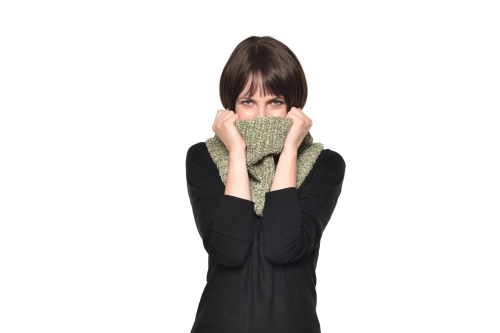 FC Chenille Neck Warmer Olive Green