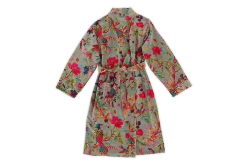 FC Paradise Velvet Robe Olive Green Ckr Q