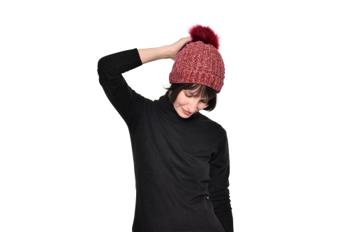 FC Bobble Hat Garnet Red