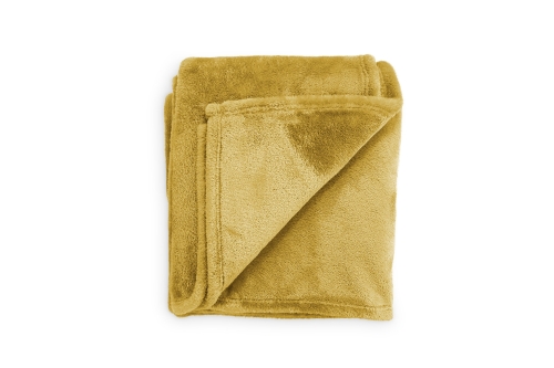 FC Deep Fleece Bedspread Dune Yellow