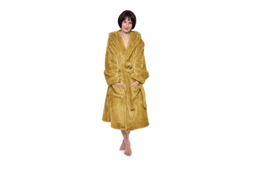 FC Deep Fleece Robe Dune Yellow