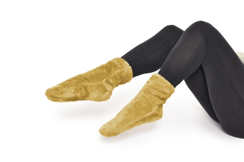 FC Deep Fleece Socks Dune Yellow