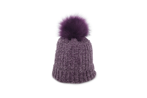 FC Bobble Hat Mulberry Purple