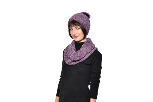 FC Bobble Hat Mulberry Purple