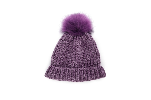 FC Bobble Hat Mulberry Purple