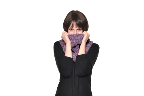 FC Chenille Neck Warmer Mulberry Purple Zpav Wl