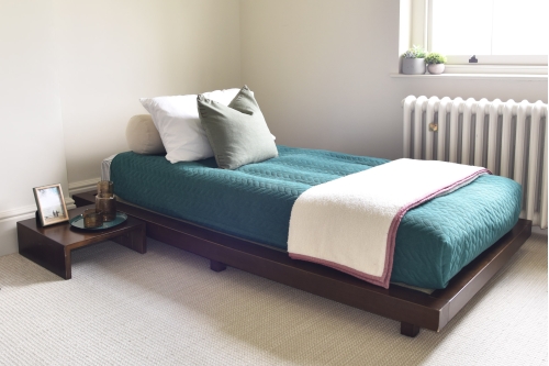 FC Dark Rubberwood Single Bed AS LS Zge Sx