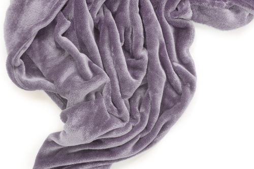 FC Deep Fleece Bedspread Mulberry Purple