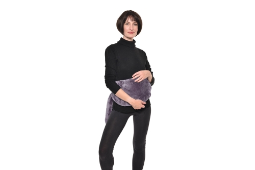 FC Hagu Hot Water Bottle Deep Fleece Mulberry Purple