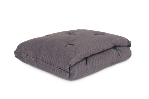 FC Zip Up Half Rib Charcoal