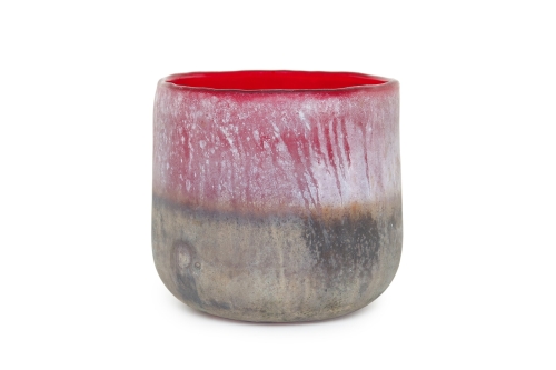 Lumo Glass Nerja Pot (Garnet)