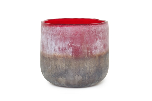 Lumo Glass Nerja Pot (Garnet)