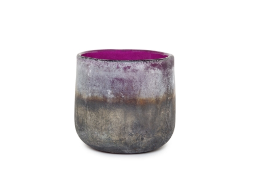 Lumo Glass Mijas Tea Light (Mulberry)