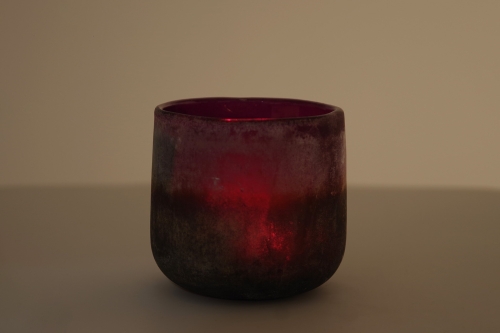 Lumo Glass Mijas Tea Light (Mulberry)