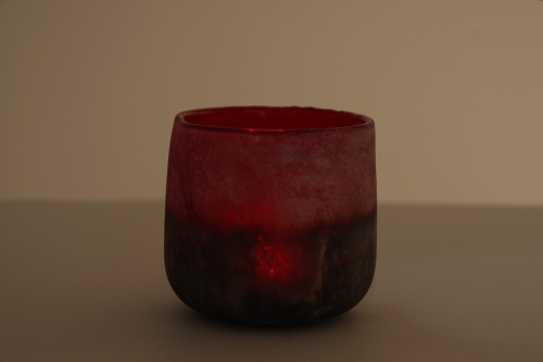 Lumo Glass Mijas Tea Light (Garnet)
