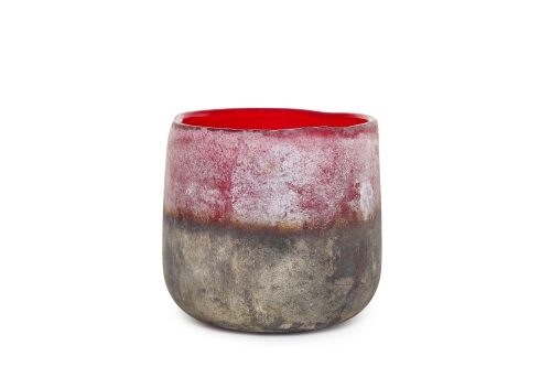 Lumo Glass Mijas Tea Light (Garnet)