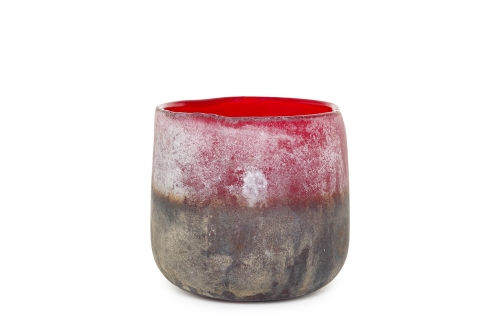 Lumo Glass Mijas Tea Light (Garnet)