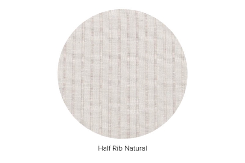 Half Rib Natural Seater