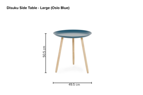 Disuku Side Table Large Oslo Blue