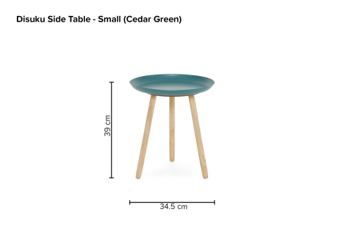 Disuku Side Table Small Cedar Green