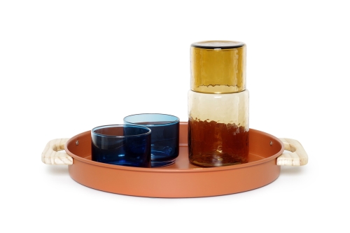 FC Totte Metal Trays Terracotta