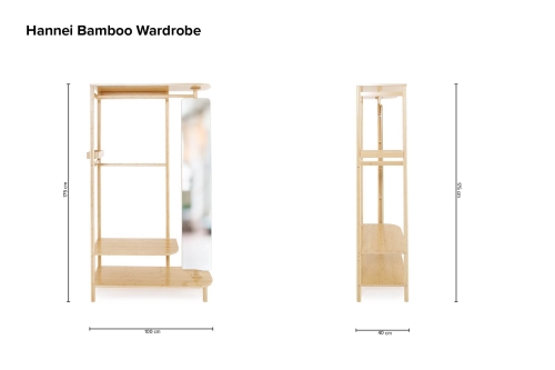 Hannei Bamboo Wardrobe