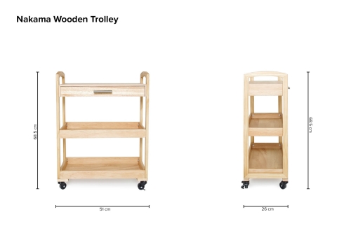 Nakama Wooden Trolley