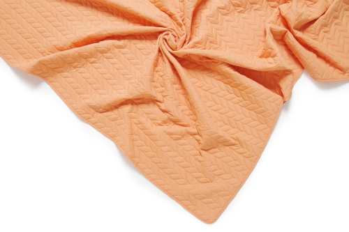 FC Mori Quilted Bedspread Cantaloupe Orange N
