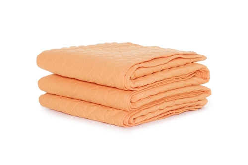 FC Mori Quilted Bedspread Cantaloupe Orange N