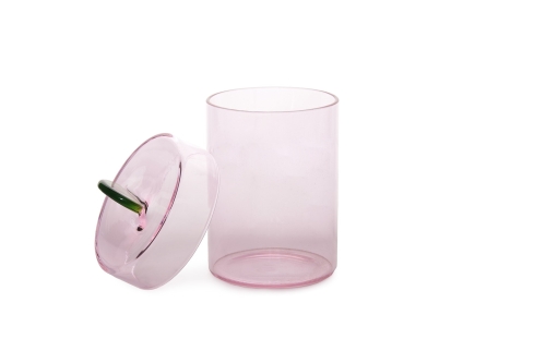 FC Poppett Small Glass Pot Pink