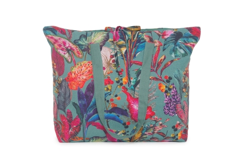 FC Tropical XL Tote Bag Dark Teal Ayl Bf