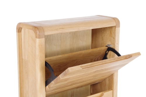 FC Loop Oak Shoe Cabinet