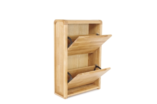 FC Loop Oak Shoe Cabinet