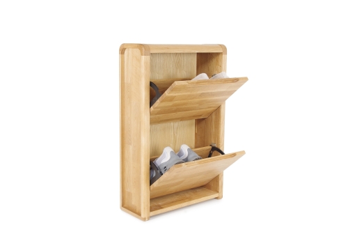 FC Loop Oak Shoe Cabinet