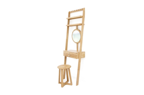 Oak Leaning Ladder Mini Dressing Table 2