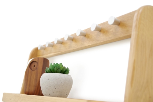 Oak Leaning Ladder Mini Dressing Table 2