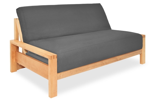 Birch Quad Seater Ultimate Futon Handloom Dark Grey