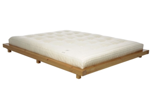 Platform Bed Pine With Elm Stain Frame And Deepsleep Mattress