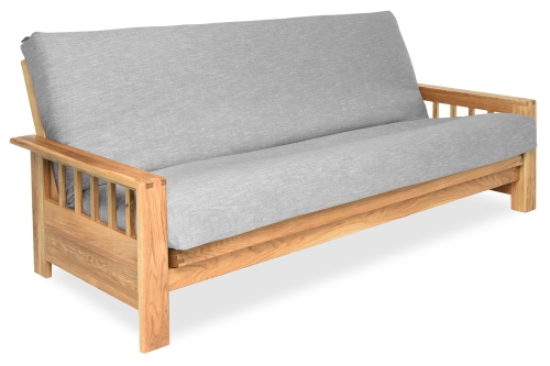 Vienna Oak Seater Coast Weave Pebble Grey Wrg